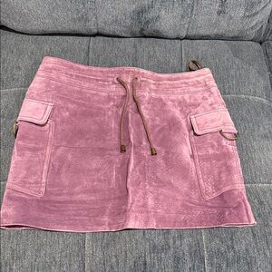 Wilsons Leather Mauve Mini Skirt
